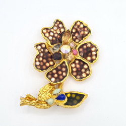 Broche fleur Christian Lacroix