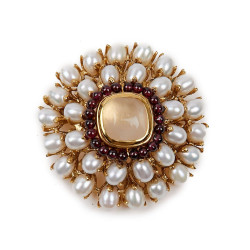 Broche GOOSSENS perles 