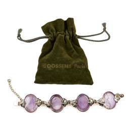 GOOSSENS amethyst rock crystal bracelet