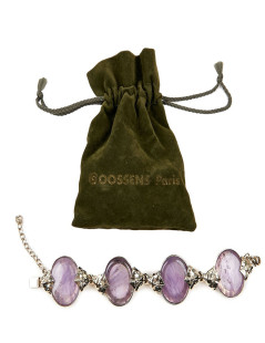 Bracelet GOOSSENS pierres violettes