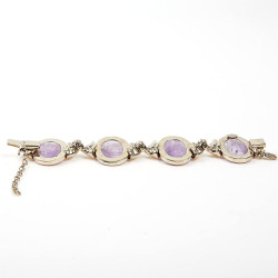 GOOSSENS amethyst rock crystal bracelet