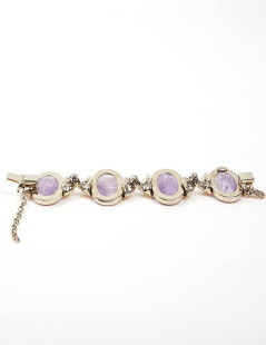 GOOSSENS amethyst rock crystal bracelet