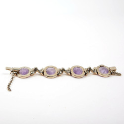 GOOSSENS amethyst rock crystal bracelet