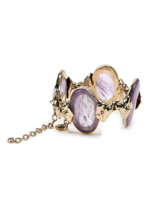 GOOSSENS amethyst rock crystal bracelet