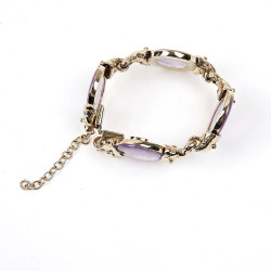 GOOSSENS amethyst rock crystal bracelet