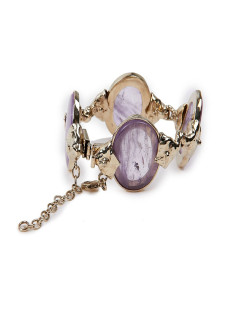 GOOSSENS amethyst rock crystal bracelet