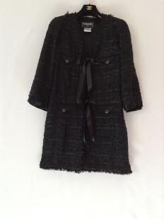 Manteau CHANEL Tweed métallisé