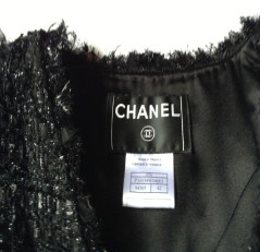 Manteau CHANEL Tweed métallisé