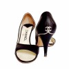 Sandales hautes CHANEL T37.5 marine