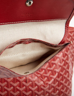 Sac Saint Louis GOYARD PM en toile enduite  rouge