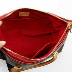 Sac LOUIS VUITTON Pallas MM Monogram et cuir rouge