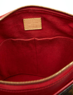 Sac LOUIS VUITTON Pallas MM Monogram et cuir rouge