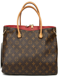 Sac LOUIS VUITTON Pallas MM Monogram et cuir rouge