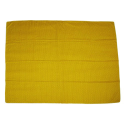 Plaid HERMES jaune jacquard H