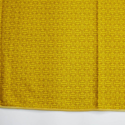 Plaid HERMES jaune jacquard H