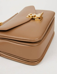 Sac Celine en cuir d'agneau beige