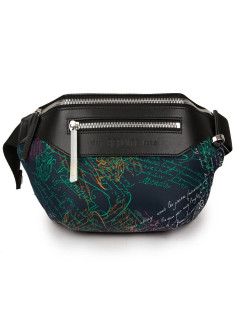 BERLUTI leather and canvas Complice fanny-pack 