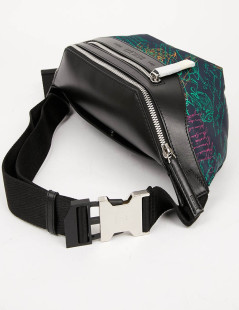 BERLUTI leather and canvas Complice fanny-pack 