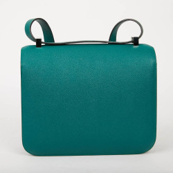 Sac HERMES Constance Elan cuir Epsom Malachite