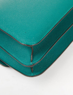 HERMES Constance Elan Bag in Malachite Green Epsom Leather