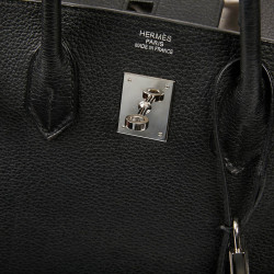 HERMES Birkin 35 Black Togo Leather Bag