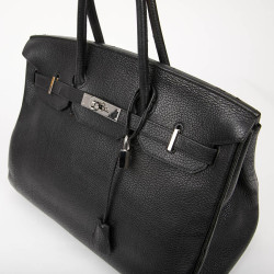 Sac HERMES Birkin 35 cuir Togo noir