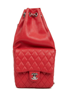 Sac à dos CHANEL grainé rouge 