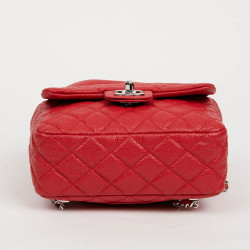 Sac à dos CHANEL grainé rouge 