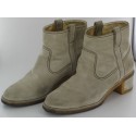 Boots CHANEL beige suede T39