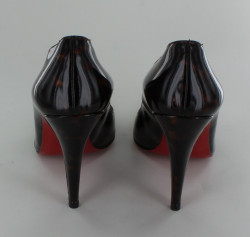 CHRISTIAN LOUBOUTIN shoes patent leather way tortoiseshell