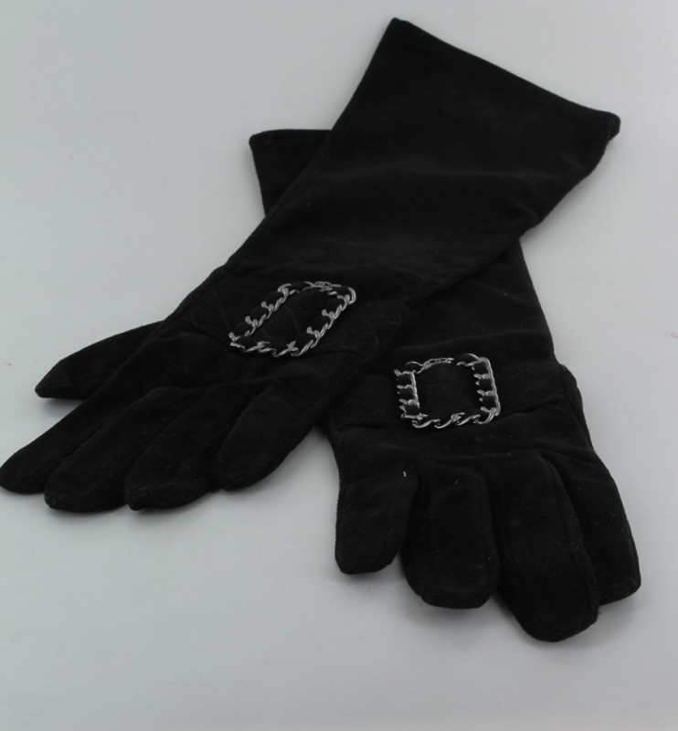 gants CHANEL mi-longs noirs  T7