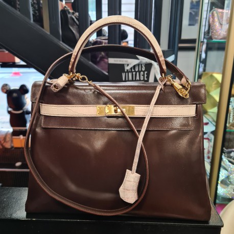 Kelly 32 HERMES Vintage bicolore 