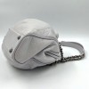 Sac gris CHANEL cuir vieilli