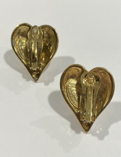 CHRISTIAN LACROIX Vintage Heart Clip-on Earrings