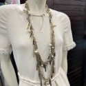 CHANEL multi-rows long necklace