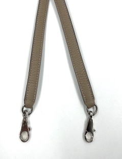 HERMES shoulder strap Etoupe leather