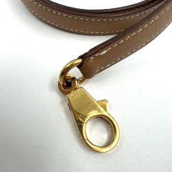 HERMES Shoulder Strap in Gold Epsom Leather