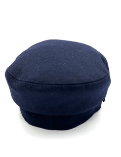 CHANEL Cap in Navy Wool Size L