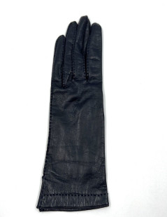 Gants femme HERMES T7 bleu nuit