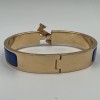 Bracelet clic clac HERMES PM émail bleu