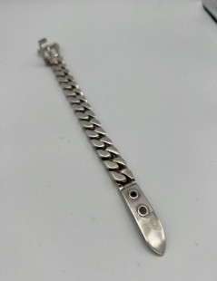 Bracelet gourmette HERMES argent 925