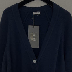 Cardigan CHANEL cachemire bleu