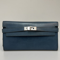 Portefeuille Kelly bleu 