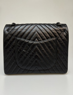 2.55 CHANEL chevrons all black