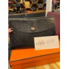 Pochette HERMES Varan noir