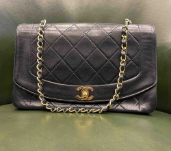 Sac Diana CHANEL vintage noir