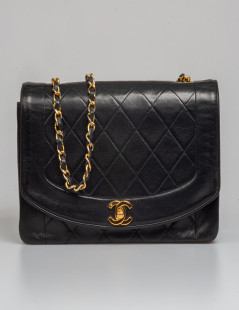 Sac Diana CHANEL vintage noir