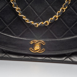 Sac Diana CHANEL vintage noir