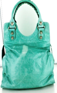 sac BALANCIAGA turquoise