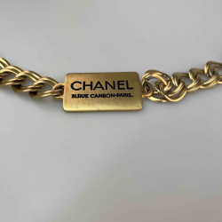 Ceinture CHANEL plaques CHANEL dorée